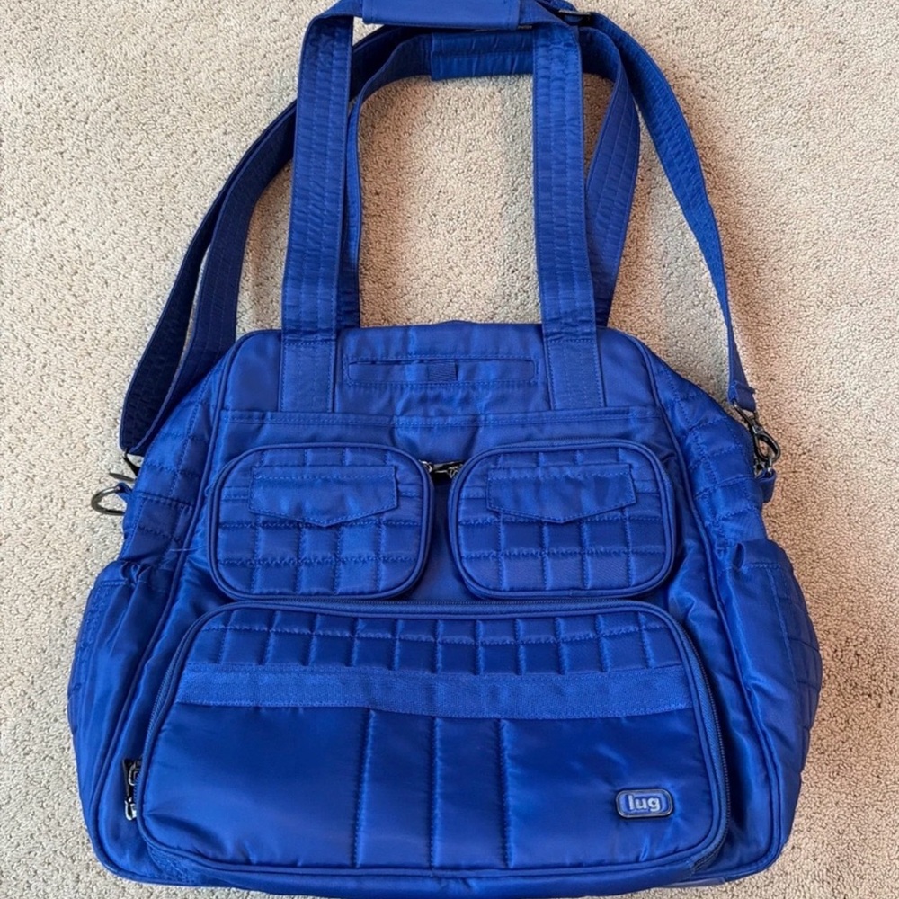 Lug Royal Blue Quilted Shoulder Bag